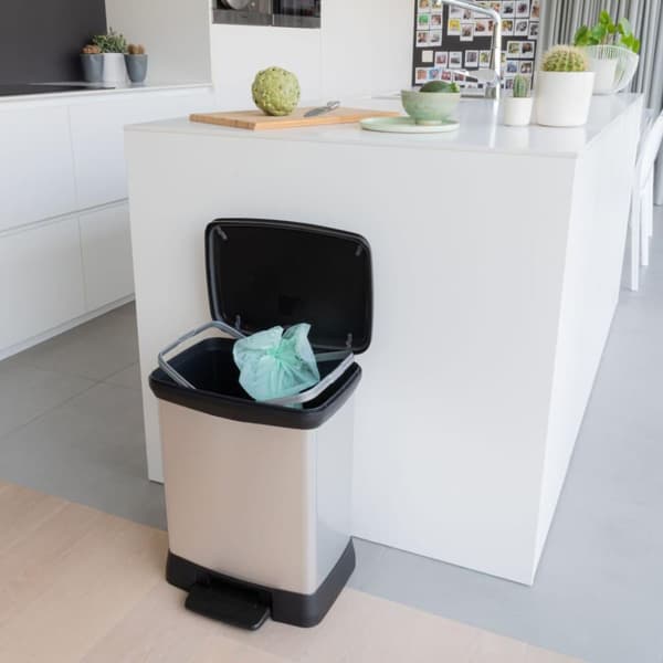 Curver Pedalhink Deco rektangulär 30L silver