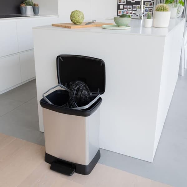 Curver Pedalhink Deco rektangulär 30L silver