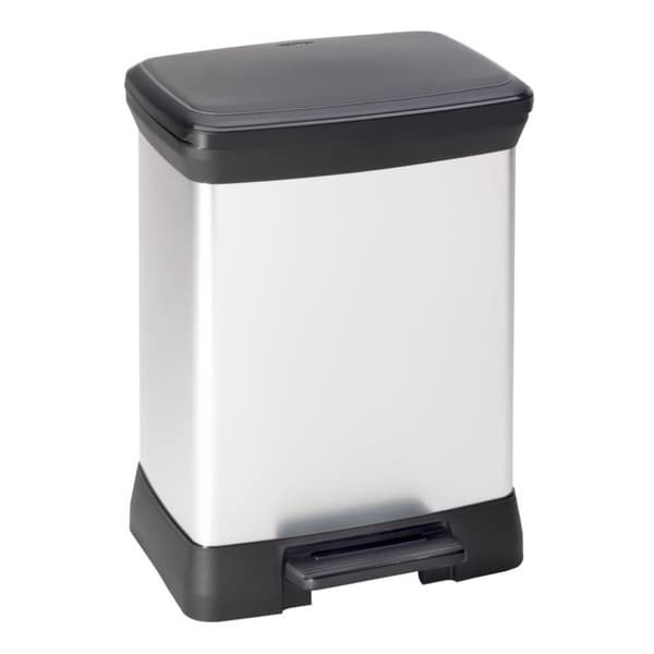 Curver Pedalhink Deco rektangulär 30L silver
