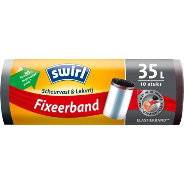 Swirl Pedal Bin Bag med fastgørelsesstrop 35L 10 stk