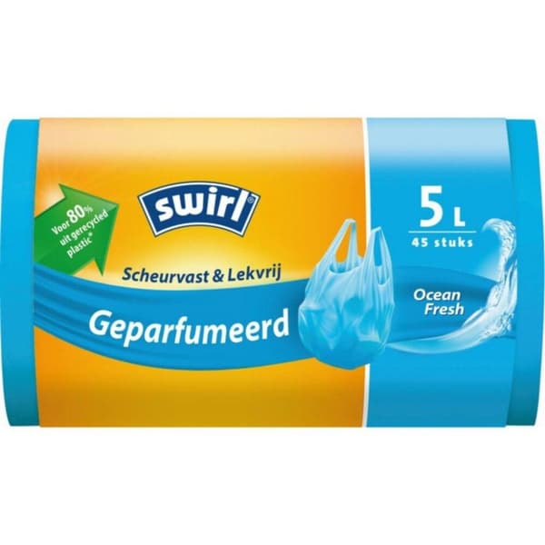 Swirl Pedal Bin Bag Parfymerad Ocean Fresh 5L 45 Styck