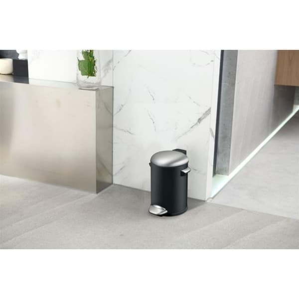 Vepa Bins Belle Deluxe Pedal Bin 3L Sort/Sølv