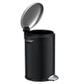 Miniatyrbillede 2 af 5: Vepa Bins Belle Deluxe Pedal Bin 3L Sort/Sølv