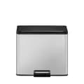 Miniatyrbild 3 av 6: EKO Essential Recycling Pedal Bin 3x9L Matt rostfritt stål