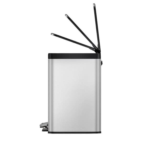 EKO Essential Recycling Pedal Bin 3x9L Matt rostfritt stål