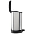 Pikkukuva 1 / 5: Curver Decobin Pedal Bin Oval 20L hopea/musta