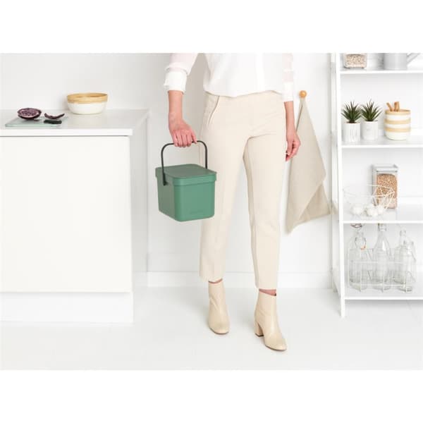 Brabantia Sort &amp; Go Waste Bin 6L Gran Green