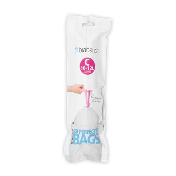 Brabantia PerfectFit jätepussit C 10-12L 20 kpl