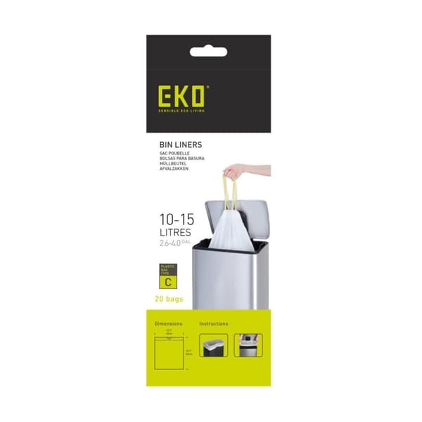 EKO Sopsäck Typ C 10-15 Liters Rulle med 20 Sopsäckar