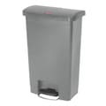 Miniatyrbillede 1 af 3: Rubbermaid pedalspand Slim Jim 50 l grå