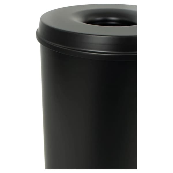 V-Part selvslukkende affaldsbeholder 50 l sort