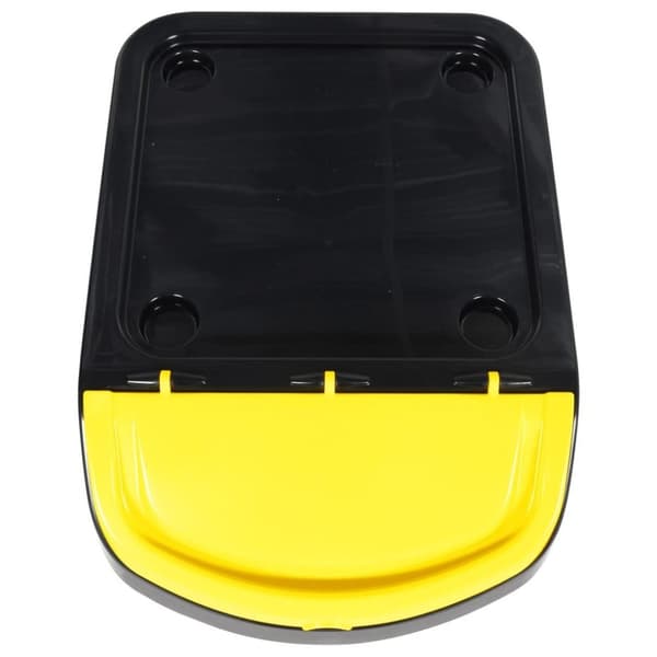 vidaXL Stablebare avfallsbeholdere med lokk 3 stk svart PP 120 L