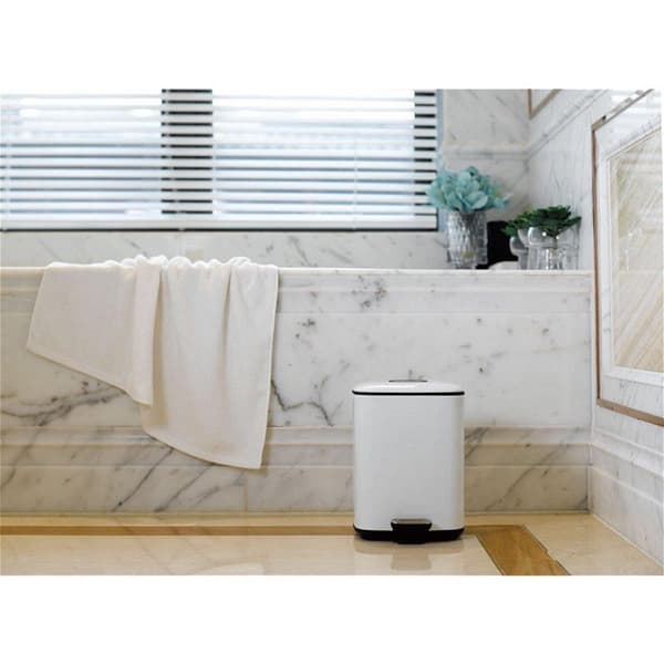 EKO Vepa Bins Regent Pedal Bin 6L Vit