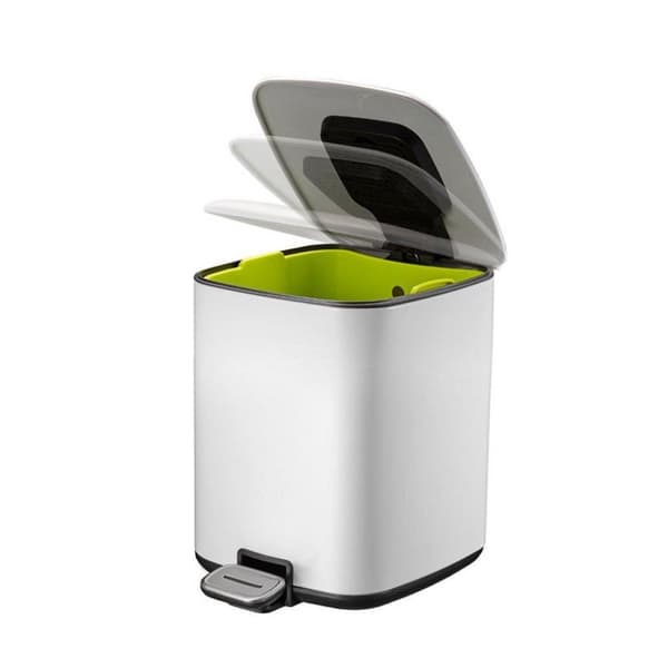 EKO Vepa Bins Regent Pedal Bin 6L Vit