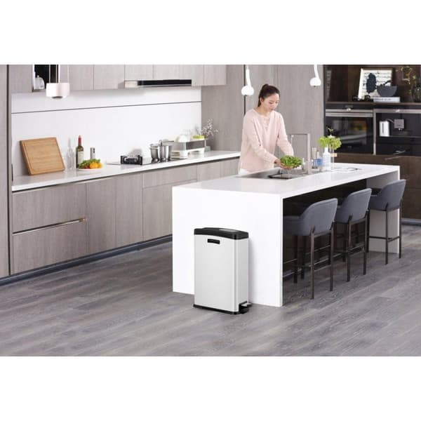 EKO Rejoice Pedal Bin 30L Hvid