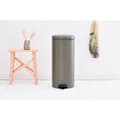 Miniatyrbild 4 av 4: Brabantia Newicon Pedal Bin 30L Platinum