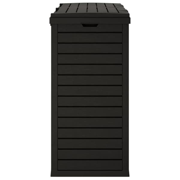 vidaXL Utendørs søppelkasse svart 78x41x86 cm polypropylen