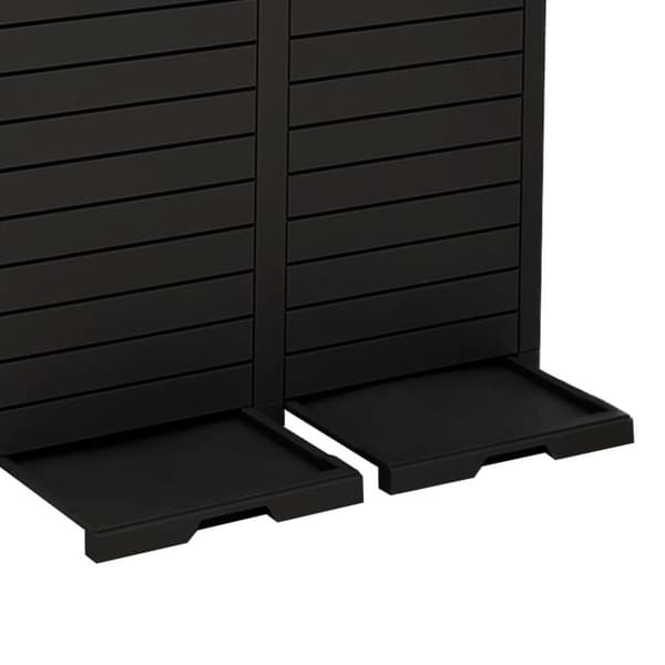 vidaXL Utendørs søppelkasse svart 78x41x86 cm polypropylen