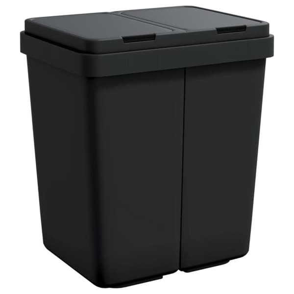 vidaXL Dubbel sophink antracit 2x25 L