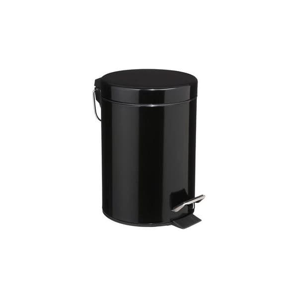 Atmosphéra 3 liters pedalbehållare i metall - Svart