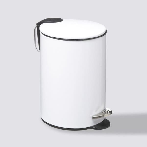 Atmosphéra 3 liters pedalbehållare i metall - Vit