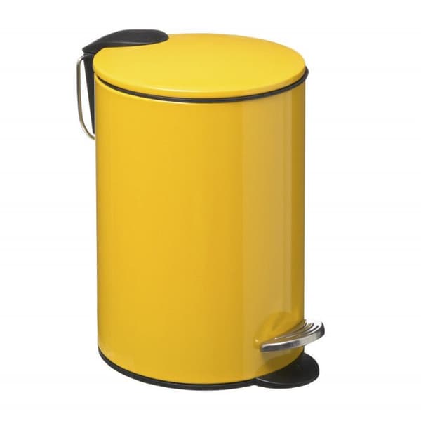 Atmosphéra 3 liters pedalbehållare i metall - Gul