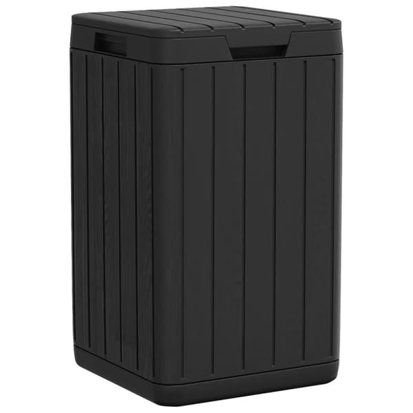 vidaXL Utendørs søppelbøtte antrasitt 38x38x65 cm PP