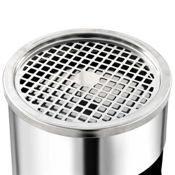 Askfat/soptunna 30 L rostfritt stål