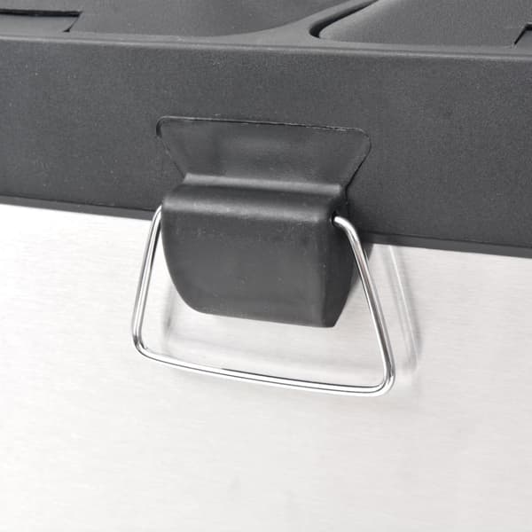 vidaXL affaldsspand til genbrug med pedal rustfrit stål 36 l -  Affaldsspande & papirkurve
