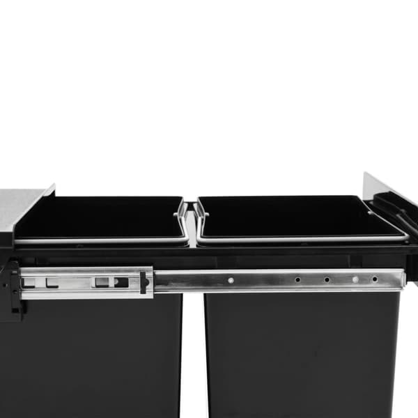 vidaXL Utdragbar sophink mjuk stängning 36 L - Soptunnor & papperskorgar