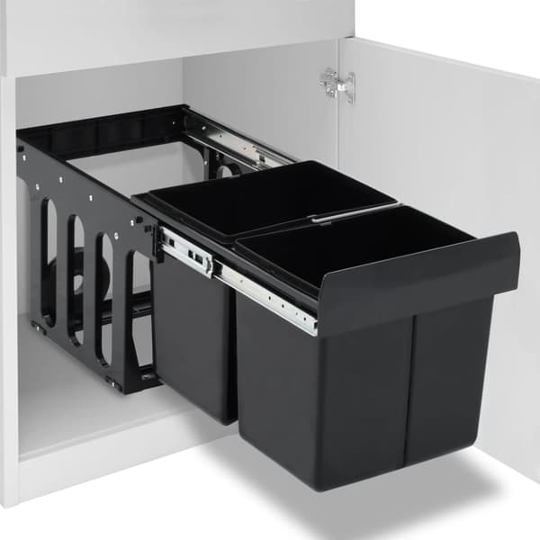 vidaXL Utdragbar sophink mjuk stängning 36 L - Soptunnor & papperskorgar