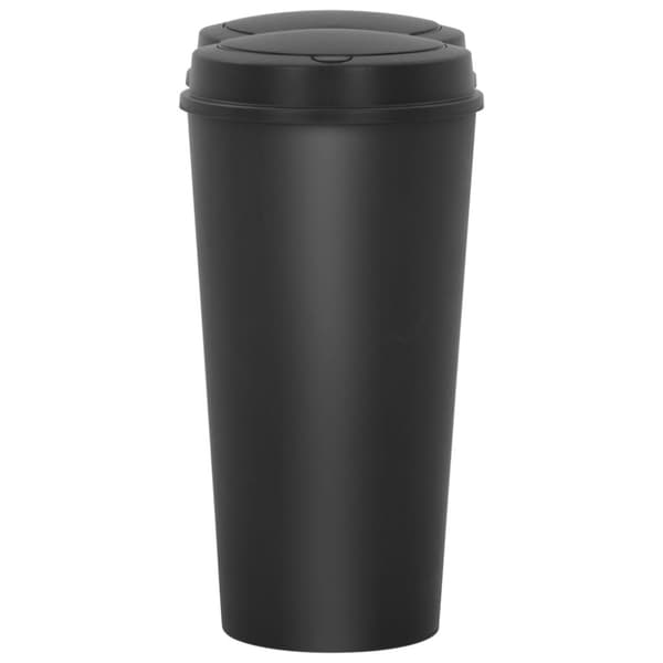 The Living Store Dubbel sophink svart 50 L - Soptunnor & papperskorgar
