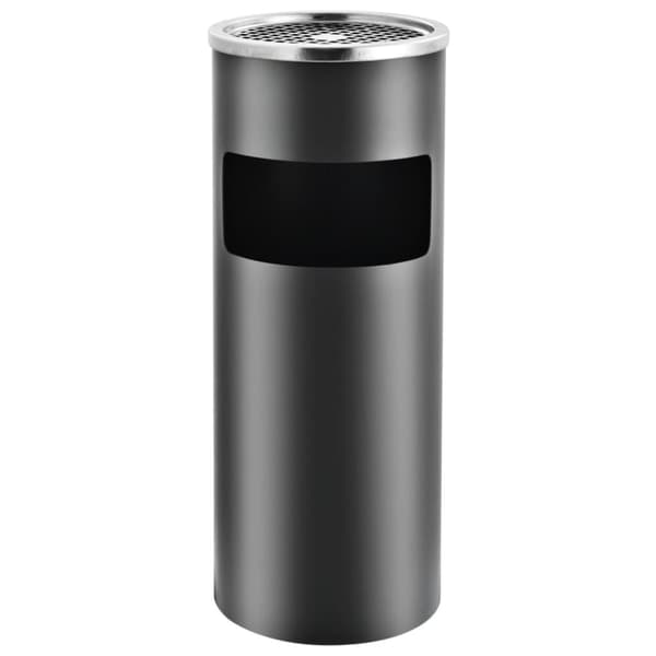 The Living Store Askfat/soptunna 30 L stål grå - Soptunnor & papperskorgar