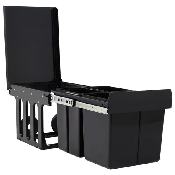 The Living Store Utdragbar sophink mjuk stängning 48 L -  Soptunnor & papperskorgar