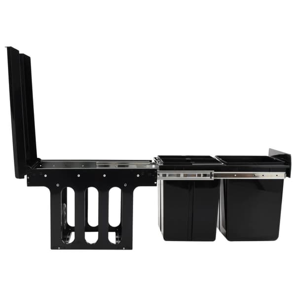 The Living Store Utdragbar sophink mjuk stängning 48 L -  Soptunnor & papperskorgar