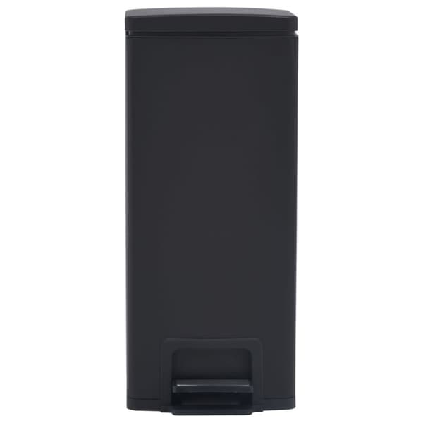The Living Store Soptunna med pedal anti-fingeravtryck 30 L svart rostfritt stål -  Soptunnor & papperskorgar