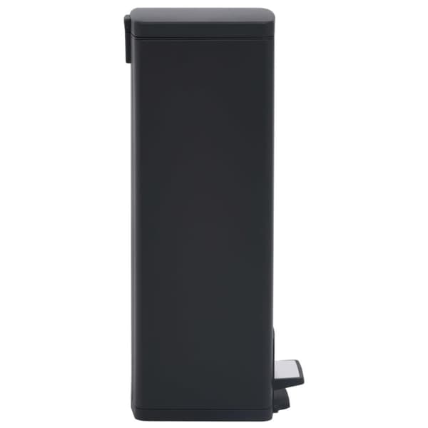 The Living Store Soptunna med pedal anti-fingeravtryck 30 L svart rostfritt stål -  Soptunnor & papperskorgar