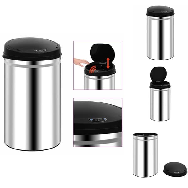 Soptunnor & papperskorgar - Living Soptunna med automatisk sensor 40 L rostfritt stål