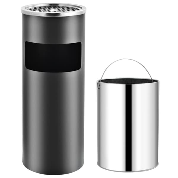 Soptunnor & papperskorgar - Living Askfat/soptunna 30 L stål grå