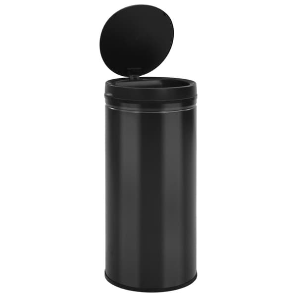 Soptunna med automatisk sensor 80 L kolstål svart - Soptunna - Soptunnor - Home & Living