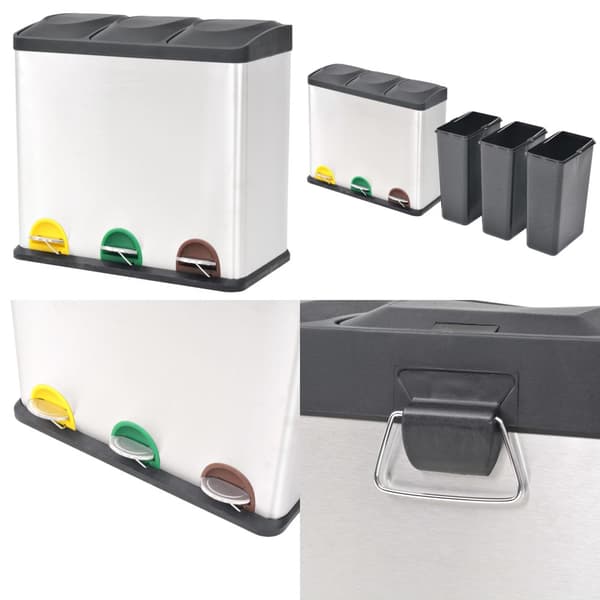 Pedalhink rostfritt stål 54 L - Sopkorg - Sopkorgar - Home & Living