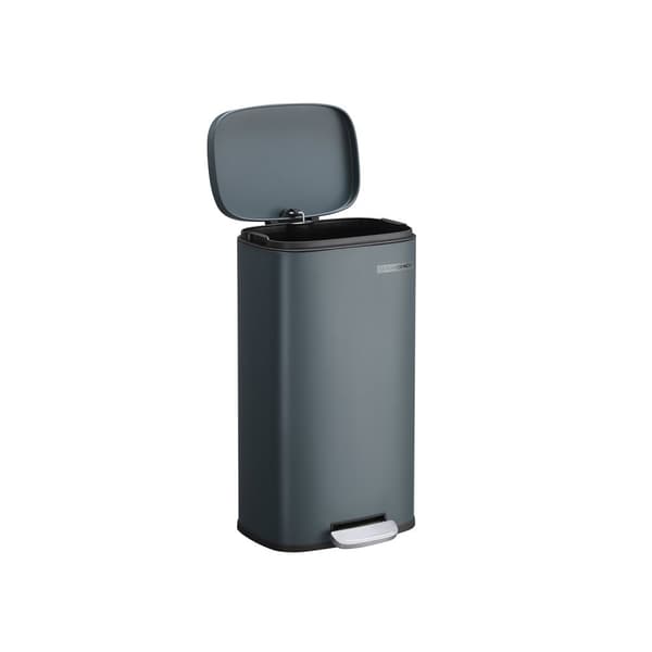 Rootz 30L pedalsoptunna - Avfallstunna - Soptunna - Lufttät försegling - Hygienisk - Valp- och barnsäker - Stål och plast - 35 cm x 23,8 cm x 63 cm