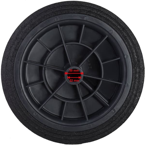 Hjulhjul til gummiaffaldsbeholderens spanddiameter. 300 mm