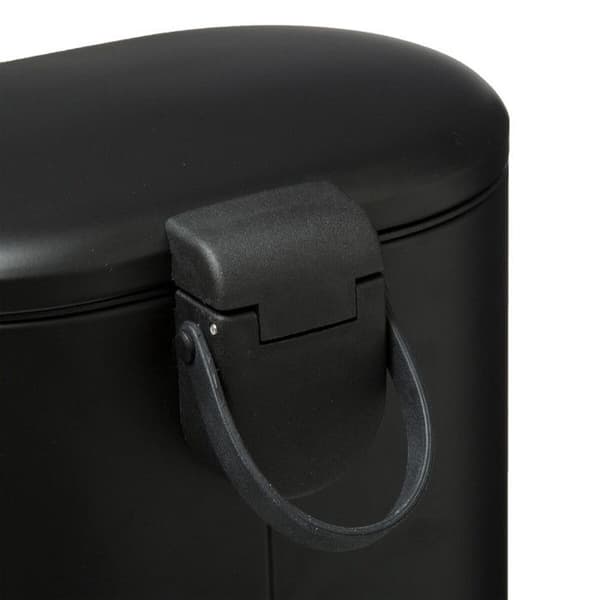 Sili metall "Softclose" pedalbehållare 6 l Atmosphéra - Svart