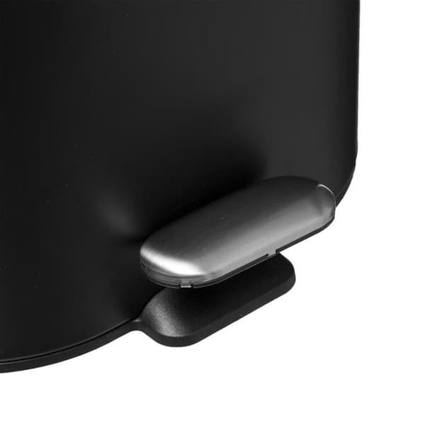 Sili metall "Softclose" pedalbehållare 6 l Atmosphéra - Svart