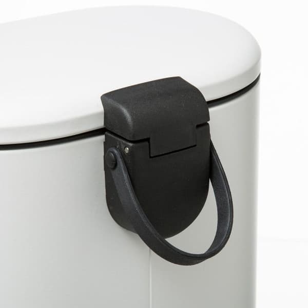 Silimetall "Softclose" pedalbehållare 6 l Atmosphéra - Vit