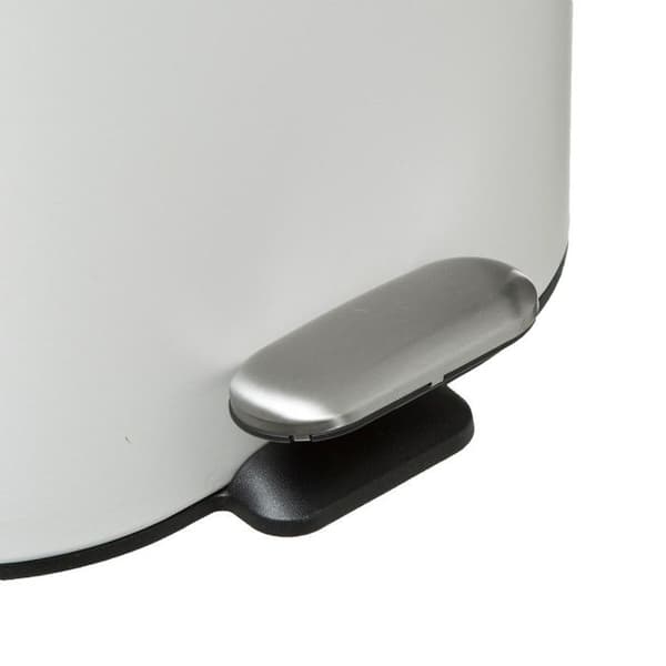 Silimetall "Softclose" pedalbehållare 6 l Atmosphéra - Vit