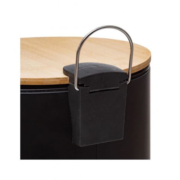 "Bam Modern" papperskorg 30 liter Bambu Lock Atmosphéra - Svart
