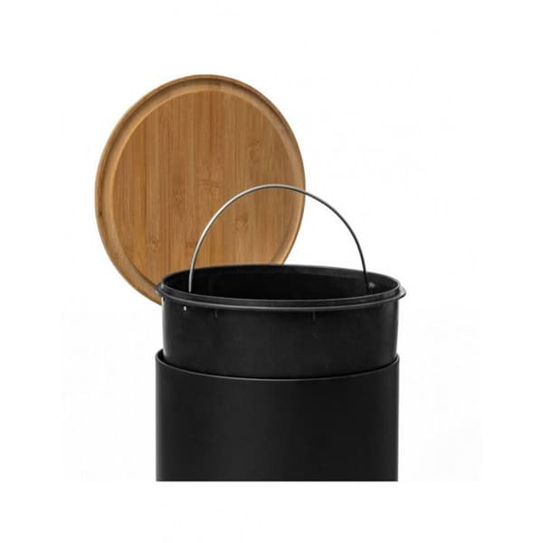 "Bam Modern" papperskorg 30 liter Bambu Lock Atmosphéra - Svart
