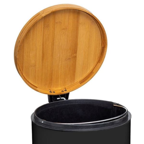 "Bam Modern" papperskorg 30 liter Bambu Lock Atmosphéra - Svart